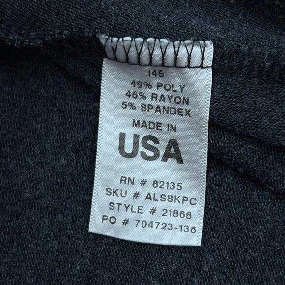 Fresh Produce Womens Size XXL Cardigan Sweater Open Peplum Grey Gray USA Made - Picture 13 of 15